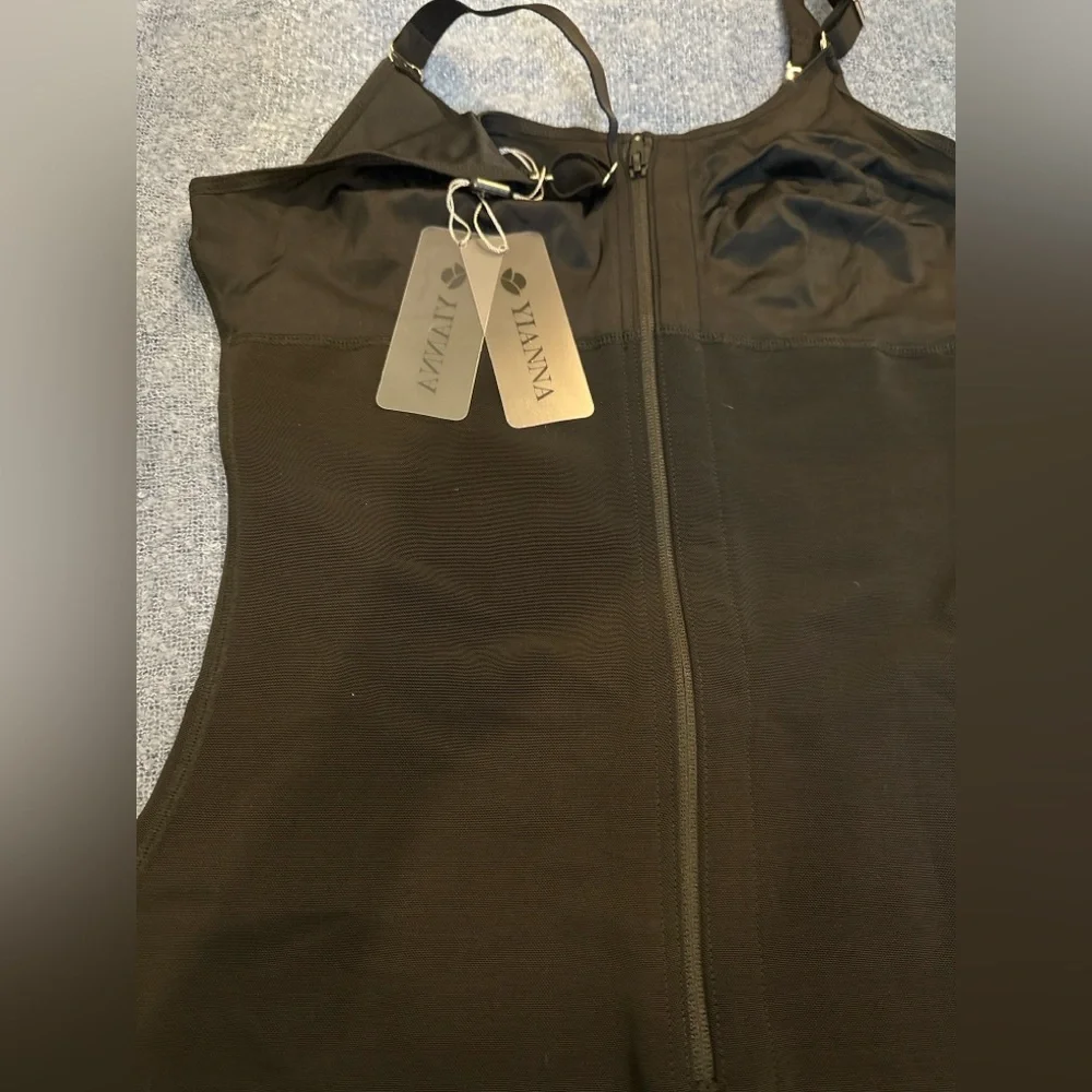 NWT Yianna Fajas Colombianas Full Body Shaper Zipper Compression Bodysuit XL - Picture 9 of 10